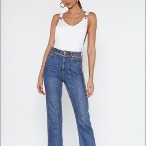 NastyGal White Bodysuit